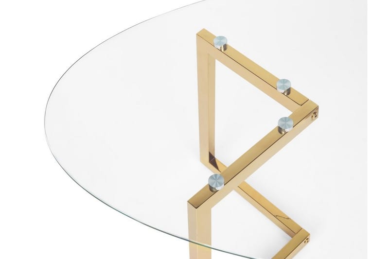 Frechen Sofabord 120 cm - Glass/Gull - Møbler - Bord - Sofabord