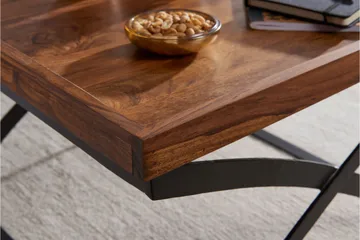 Frederik Sofabord 63 cm - Massivt Tre/Svart - Møbler - Bord - Sofabord