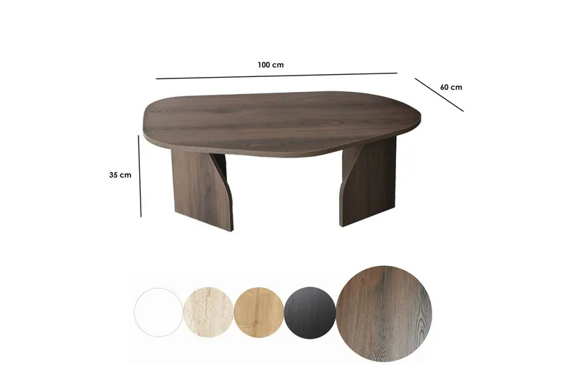 Sofabord Fredrilla Valnøtt - Valnøtt - Møbler - Bord - Sofabord