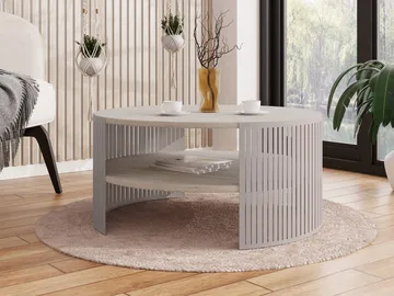 Friend sofabord 75 cm rundt - Beige|brun - Møbler - Bord - Sofabord