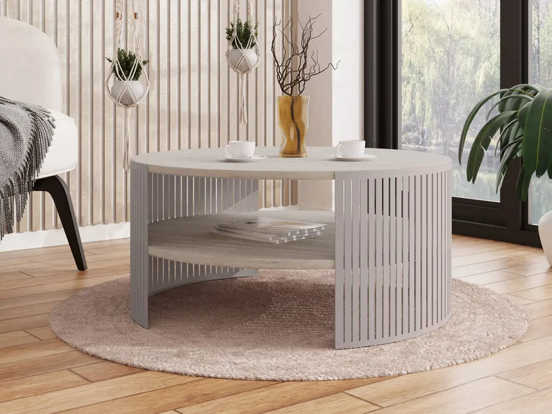Friend sofabord 75 cm rundt - Beige|brun - Møbler - Bord - Sofabord