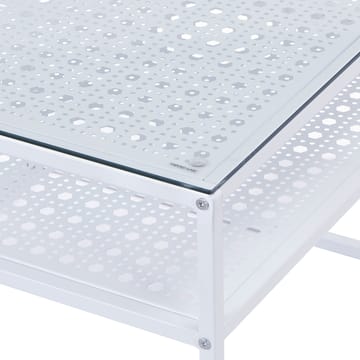 Galaro sofabord 60 cm - Gjennomsiktig og matt hvit - Møbler - Bord - Sofabord - Sofabord med oppbevaring