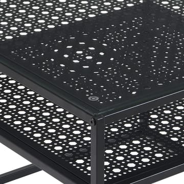Galaro sofabord 60 cm - Gjennomsiktig og matt svart - Møbler - Bord - Sofabord - Sofabord med oppbevaring
