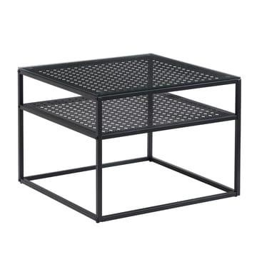 Galaro sofabord 60 cm - Gjennomsiktig og matt svart - Møbler - Bord - Sofabord - Sofabord med oppbevaring