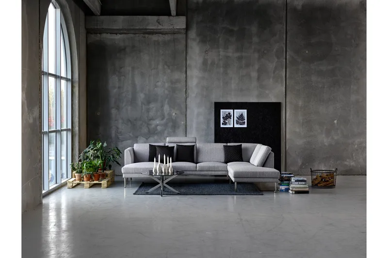 Ganesh Sofabord 82 cm Rund - Grå - Møbler - Bord - Sofabord