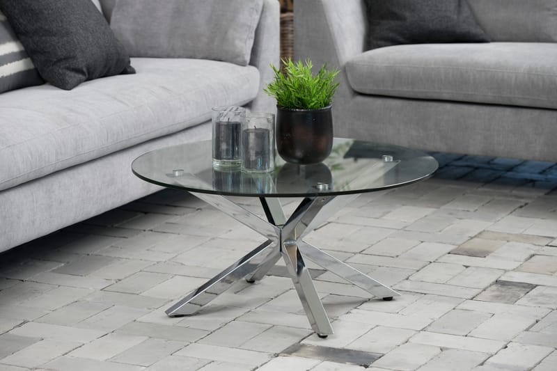 Ganesh Sofabord 82 cm Rund - Grå - Møbler - Bord - Sofabord