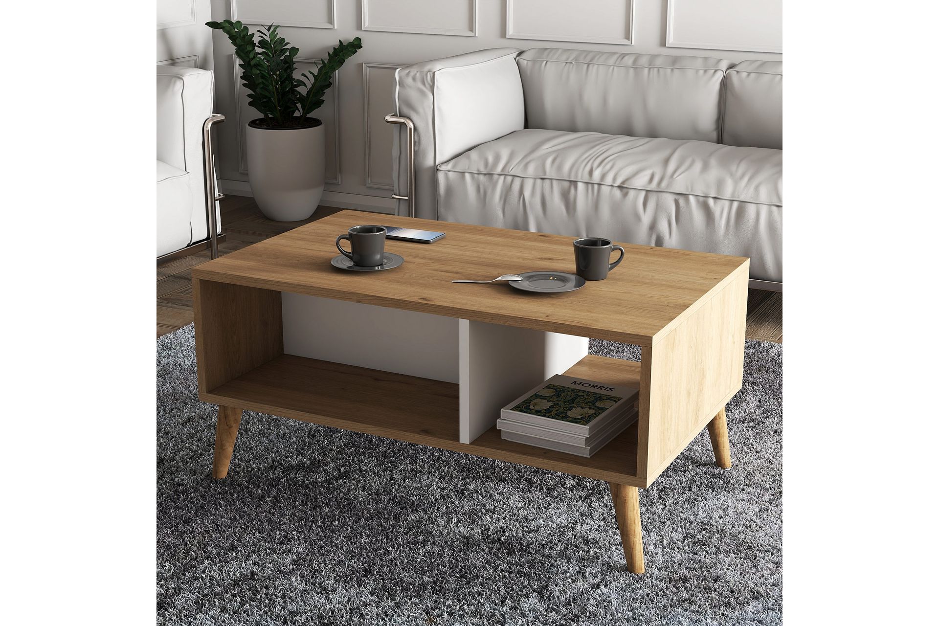 Givrezac Sofabord 90x54x90 cm - Eik - Møbler - Bord - Sofabord