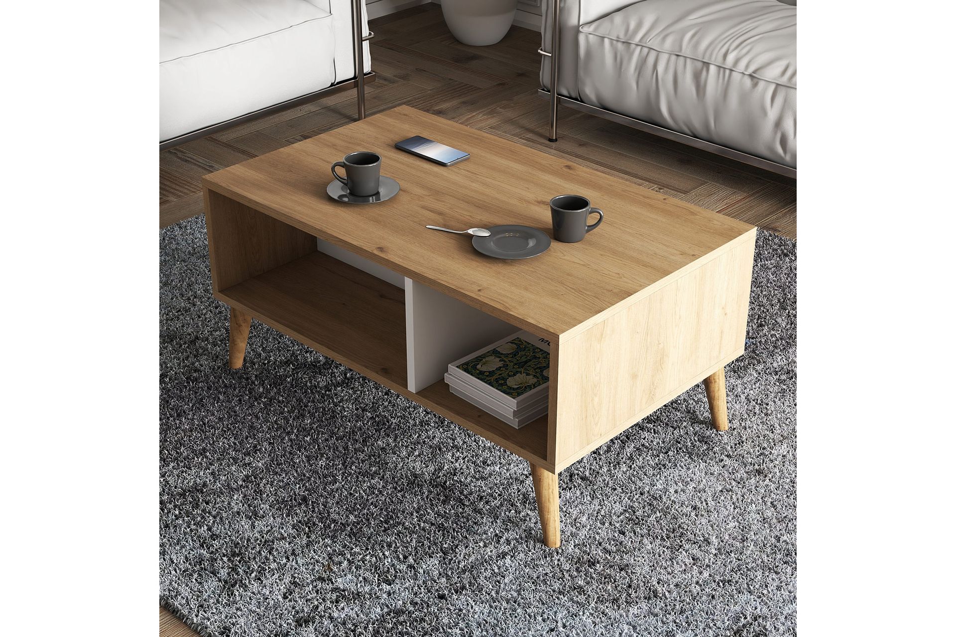 Givrezac Sofabord 90x54x90 cm - Eik - Møbler - Bord - Sofabord