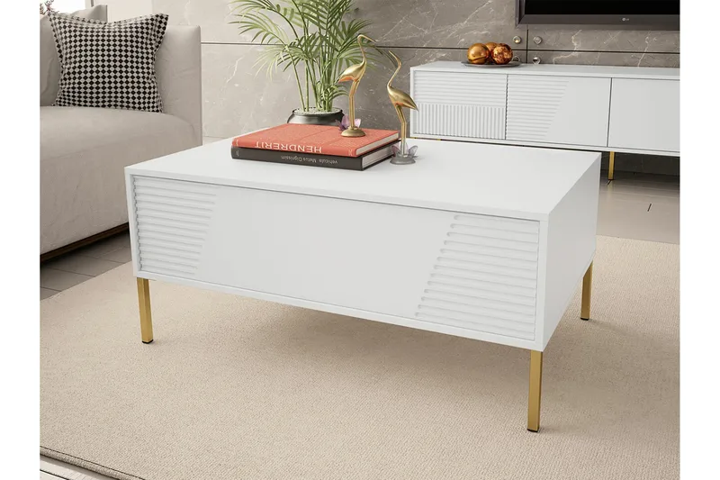 Glenndale Sofabord 60 cm - Hvid - Møbler - Bord - Sofabord