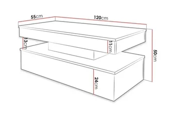 Glenndale Soffbord 55 cm Concept 55 Black - Møbler - Bord - Sofabord