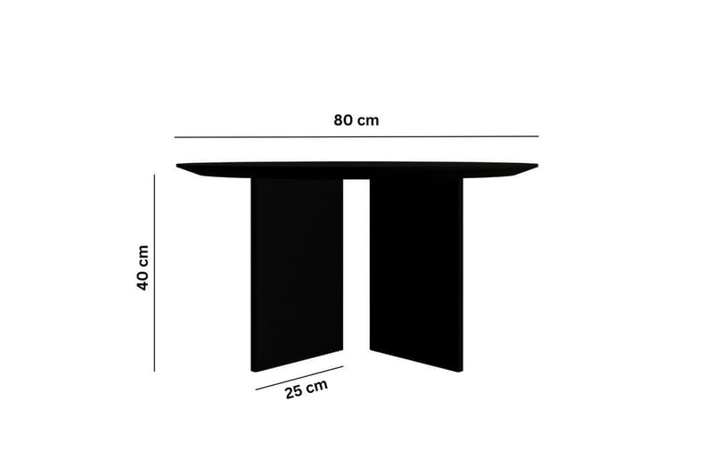 Sofabord Glenure Svart - Svart - Møbler - Bord - Sofabord