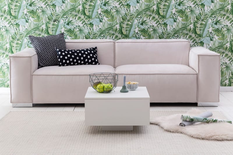 Golnick Sofabord 60 cm med Oppbevaring - Hvit - Møbler - Bord - Sofabord