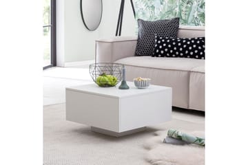 Golnick Sofabord 60 cm med Oppbevaring - Hvit - Møbler - Bord - Sofabord