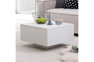 Golnick Sofabord 60 cm med Oppbevaring - Hvit - Møbler - Bord - Sofabord