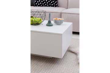 Golnick Sofabord 60 cm med Oppbevaring - Hvit - Møbler - Bord - Sofabord
