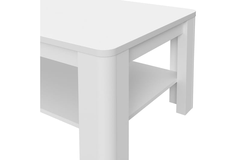 Gowhole Sofabord 110 cm med Oppbevaringshylle - Hvit - Møbler - Bord - Sofabord