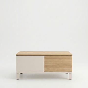 Sofabord Hanah Home Mood (90 x 40 x 60 cm) Sand Oak - Sand og eik - Møbler - Bord - Sofabord