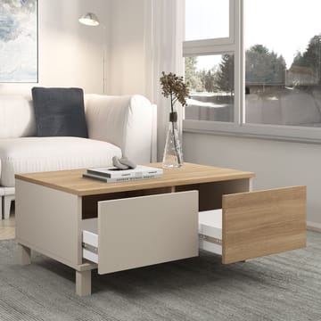 Sofabord Hanah Home Mood (90 x 40 x 60 cm) Sand Oak - Sand og eik - Møbler - Bord - Sofabord