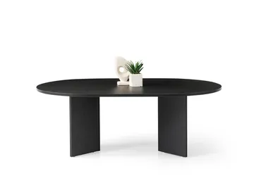 Sofabord Hanah Home Oscar (128 x 42 x 80 cm) Wood Black - Møbler - Bord - Sofabord
