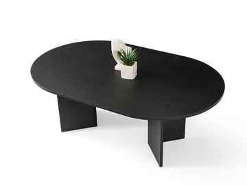 Sofabord Hanah Home Oscar (128 x 42 x 80 cm) Wood Black - Møbler - Bord - Sofabord