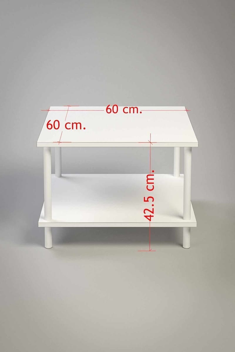 Sofabord Hanah Home Peka Mini (60 x 42,5 x 60 cm) Sapphire Oak - Sapphire Oak - Møbler - Bord - Sofabord