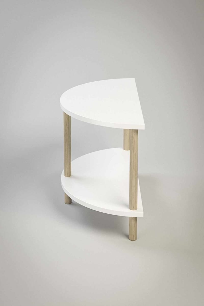 Sofabord Hanah Home Peka Cube (60 x 42 x 30 cm) Hvit - Hvit - Møbler - Bord - Sofabord