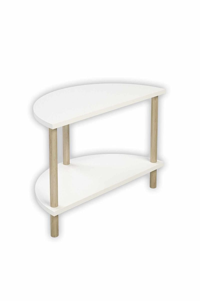 Sofabord Hanah Home Peka Cube (60 x 42 x 30 cm) Hvit - Hvit - Møbler - Bord - Sofabord