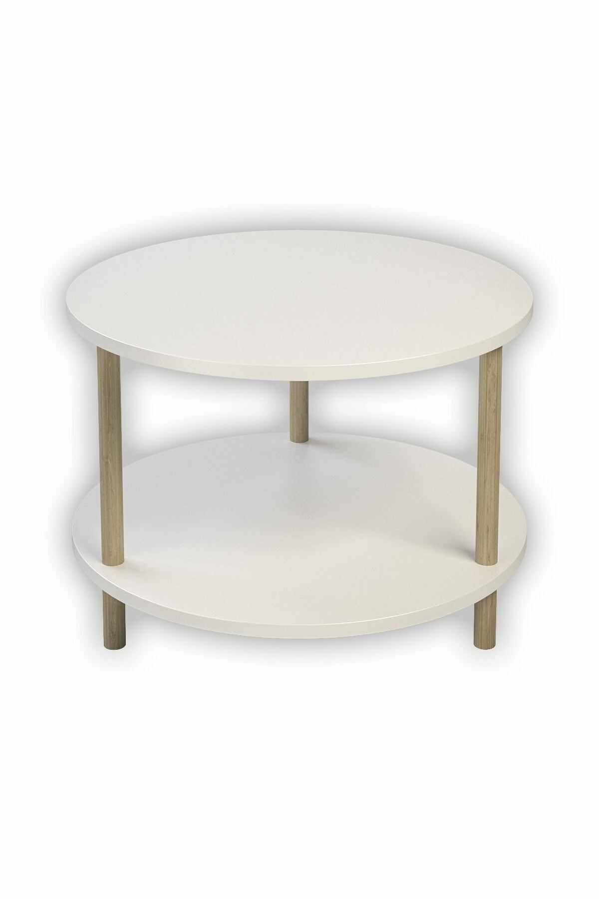 Sofabord Hanah Home Peka Square (Ø60 x H43 cm) Hvit - Hvit