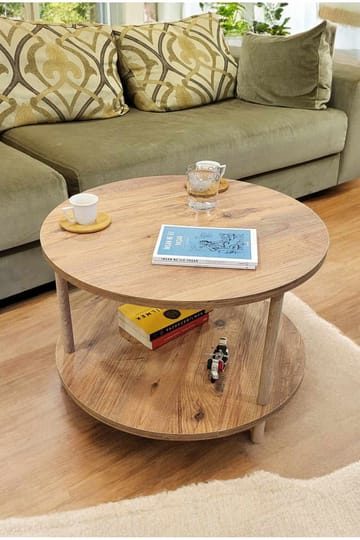 Sofabord Hanah Home Peka Square (Ø60 x H43 cm) Furu - Furu - Møbler - Bord - Sofabord