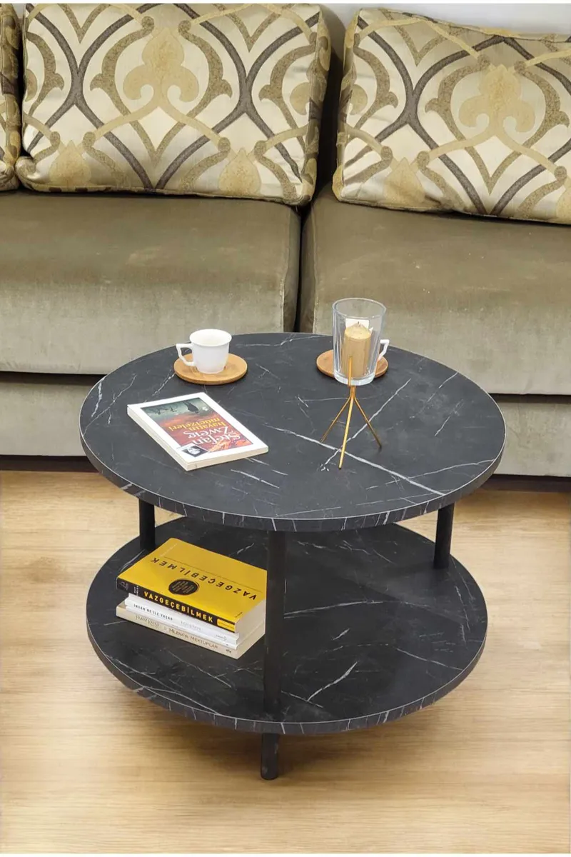 Sofabord Hanah Home Peka Square (Ø60 x H43 cm) Marmor - Marmor - Møbler - Bord - Sofabord