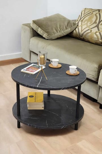 Sofabord Hanah Home Peka Square (Ø60 x H43 cm) Marmor - Marmor - Møbler - Bord - Sofabord
