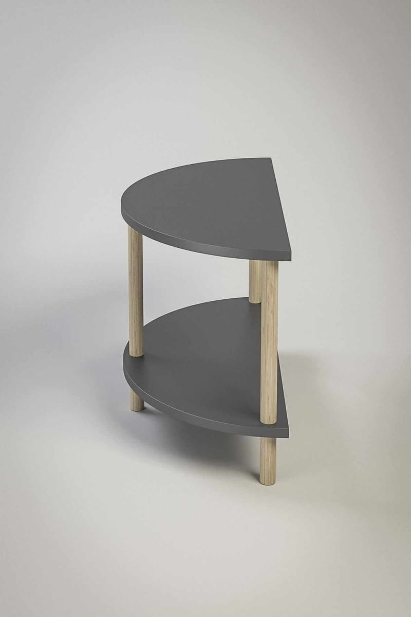 Sofabord Hanah Home Peka Cube (60 x 42 x 30 cm) Antrasitt - Antrasitt - Møbler - Bord - Sofabord
