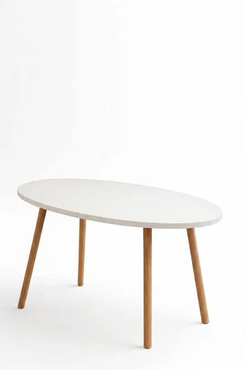 Sofabord Hanah Home Peka Low (90 x 60 x 50 cm) Hvit - Hvit - Møbler - Bord - Sofabord