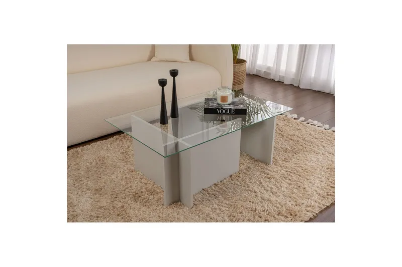 Sofabord Haruto Grå - Grå - Møbler - Bord - Sofabord