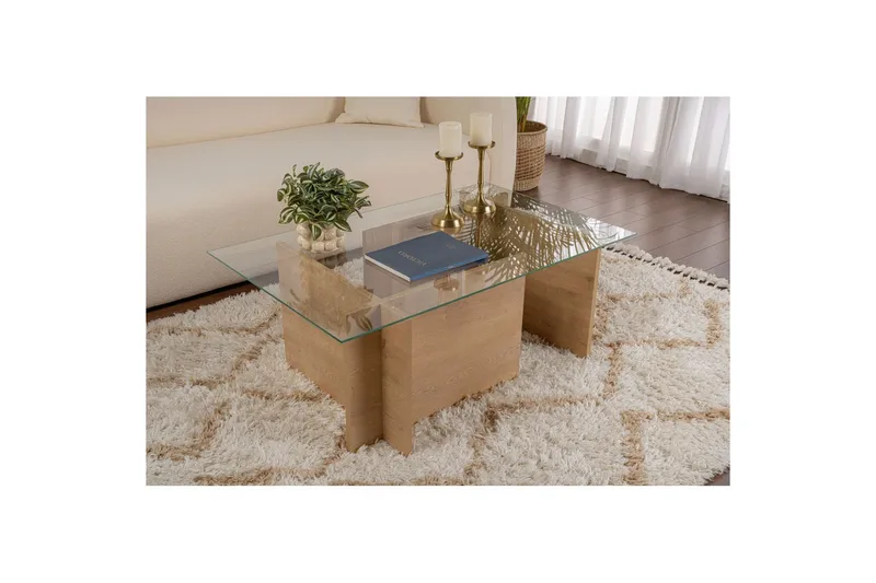 Sofabord Haruto Honey Oak - Honey Oak - Møbler - Bord - Sofabord