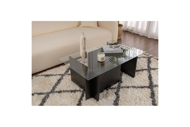 Sofabord Haruto Tre Svart - Tre Svart - Møbler - Bord - Sofabord