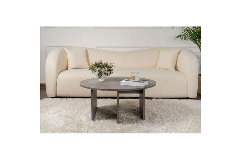 Sofabord Haruya Betonggrå - Betonggrå - Møbler - Bord - Sofabord