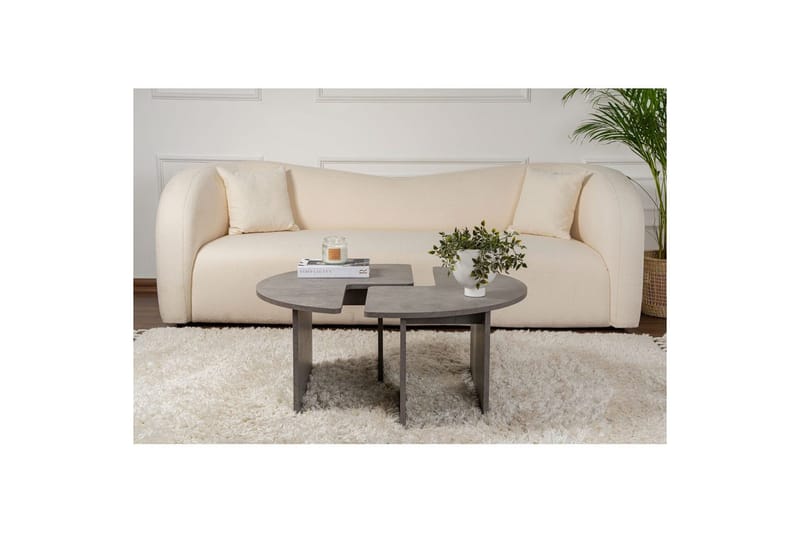 Sofabord Haruya Betonggrå - Betonggrå - Møbler - Bord - Sofabord