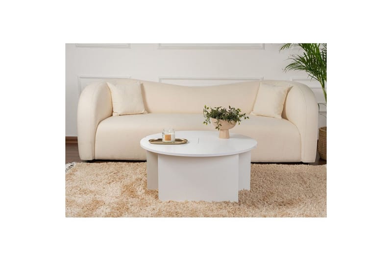 Sofabord Haruya Naturlig Hvit - Naturlig Hvit - Møbler - Bord - Sofabord
