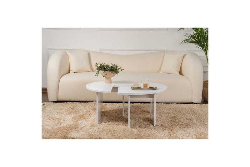 Sofabord Haruya Naturlig Hvit - Naturlig Hvit - Møbler - Bord - Sofabord