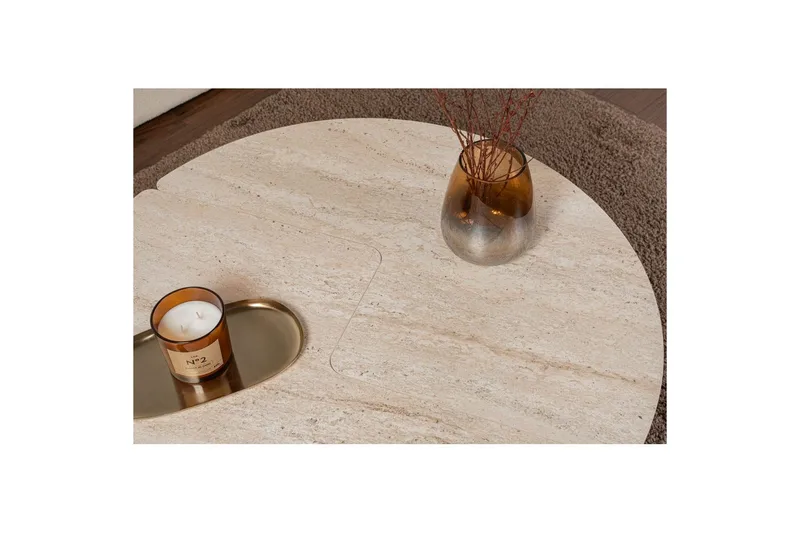 Sofabord Haruya Travertin - Travertin - Møbler - Bord - Sofabord