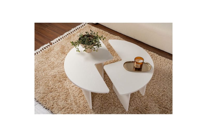 Sofabord Haruya Tre Hvit - Tre Hvit - Møbler - Bord - Sofabord