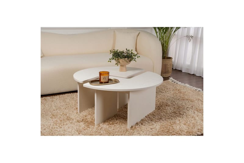 Sofabord Haruya Tre Hvit - Tre Hvit - Møbler - Bord - Sofabord
