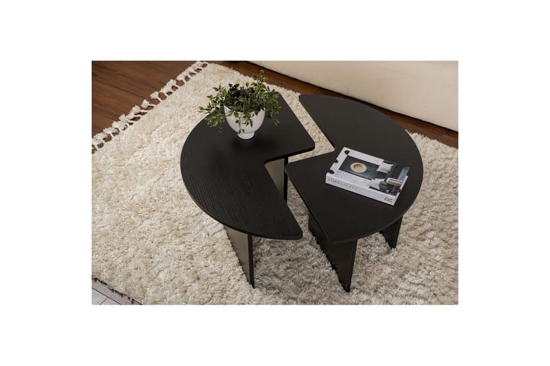 Sofabord Haruya Tre Svart - Tre Svart - Møbler - Bord - Sofabord