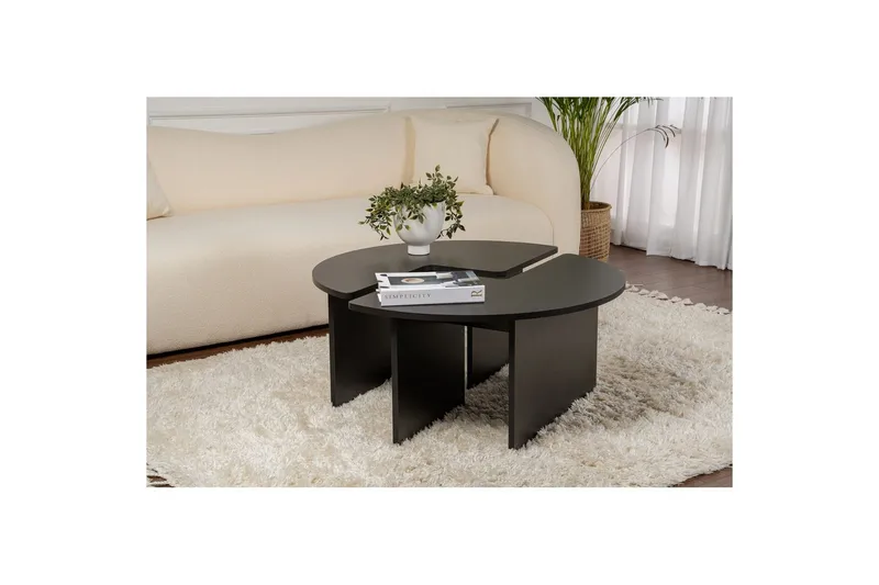 Sofabord Haruya Tre Svart - Tre Svart - Møbler - Bord - Sofabord