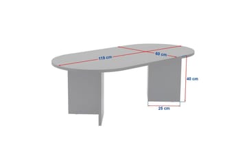 Sofabord Hasina Hvit - Hvit - Møbler - Bord - Sofabord