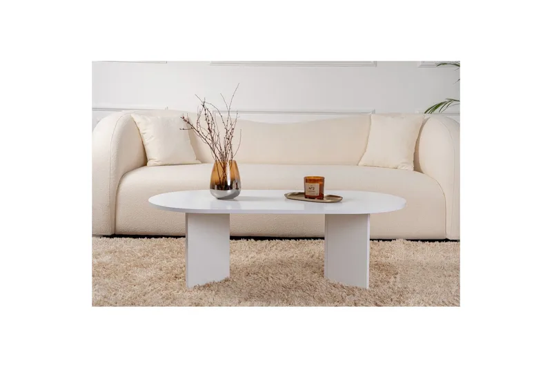 Sofabord Hasina Hvit - Hvit - Møbler - Bord - Sofabord