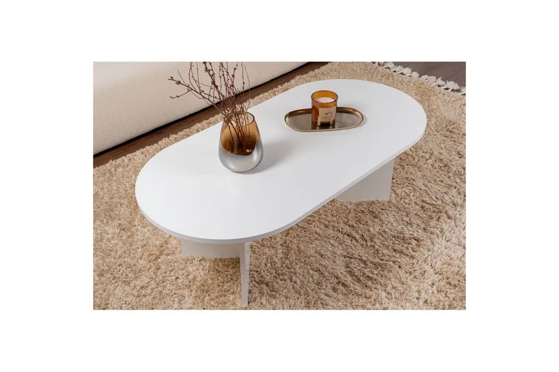 Sofabord Hasina Hvit - Hvit - Møbler - Bord - Sofabord