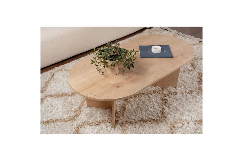 Sofabord Hasina Safir Eik - Safir Eik - Møbler - Bord - Sofabord