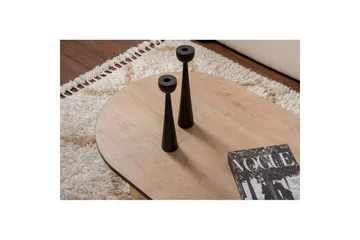 Sofabord Hasina Safir Eik Svart - Safir Eik Svart - Møbler - Bord - Sofabord